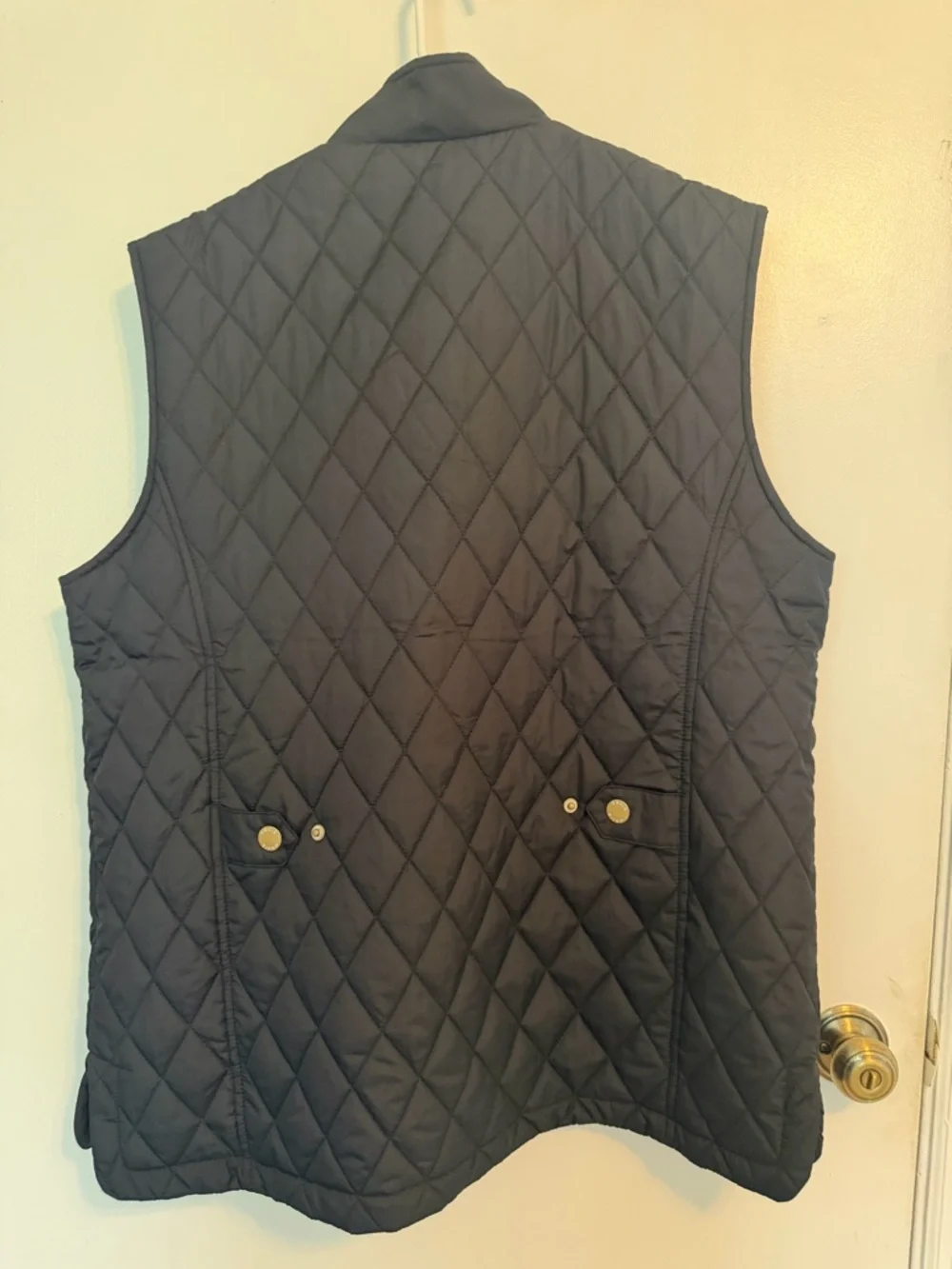 Orvis Men's Quilted Navy Vest, size L NWT - Picture 2 of 5